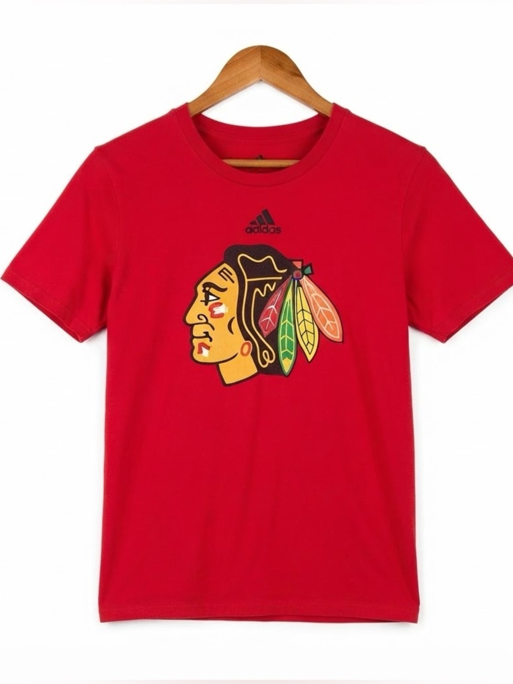 Adidas Chicago blackhawks T shirt LARGE